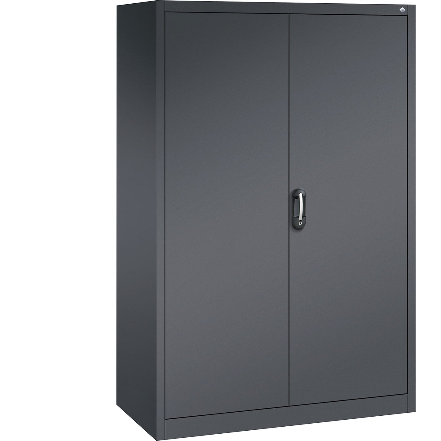 ACURADO universal cupboard, WxD 1200 x 600 mm, black grey / black grey.