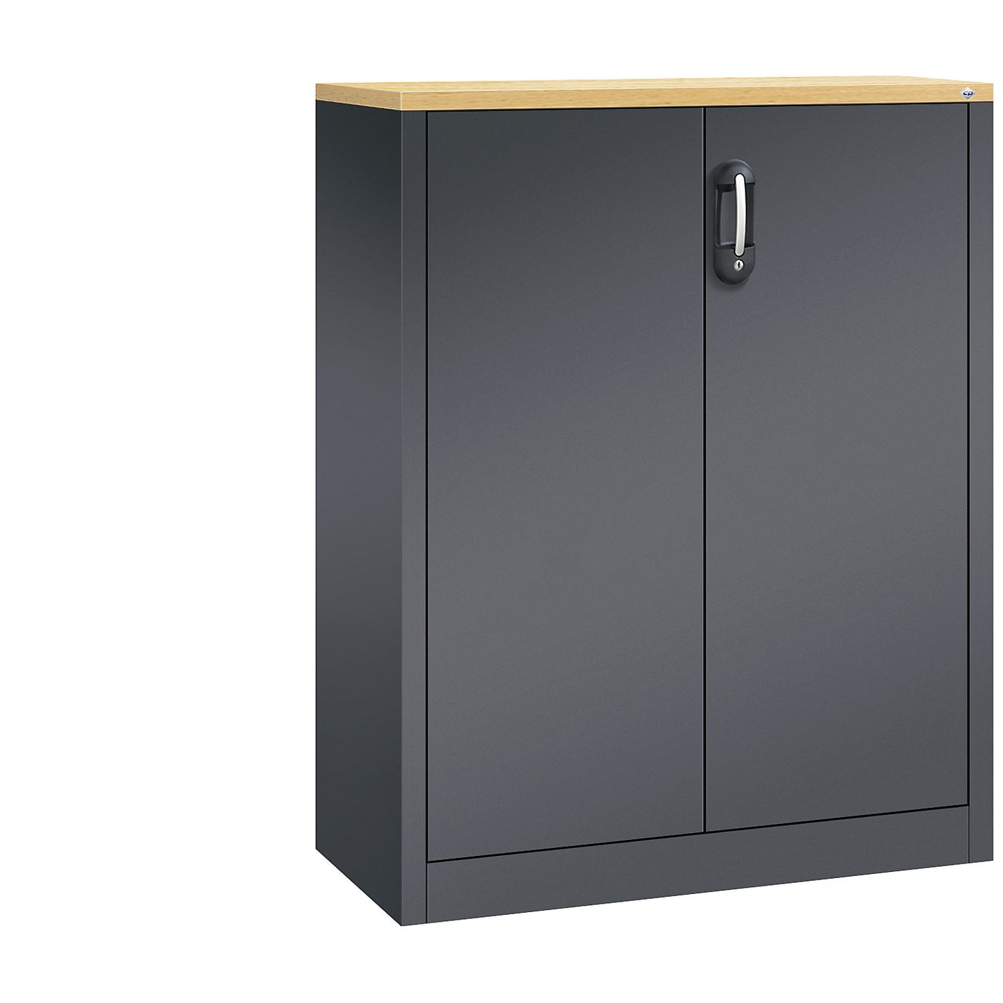 ACURADO filing sideboard, 3 file heights, HxWxD 1200 x 930 x 400 mm, black grey / black grey.
