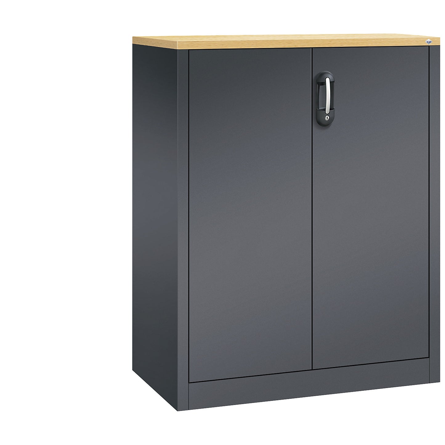 ACURADO filing sideboard, 3 file heights, HxWxD 1200 x 930 x 500 mm, black grey / black grey.