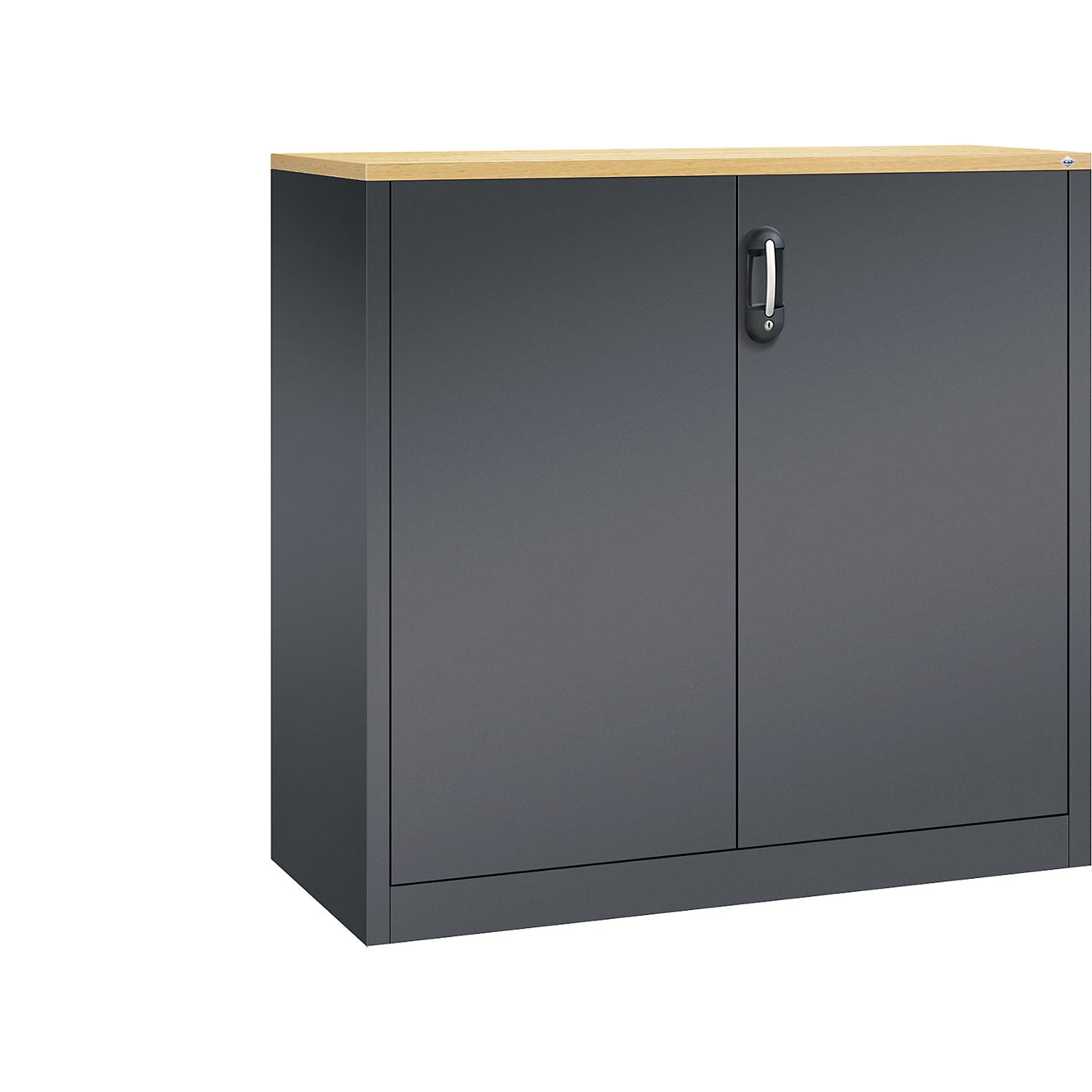 ACURADO filing sideboard, 3 file heights, HxWxD 1200 x 1200 x 500 mm, black grey / black grey.