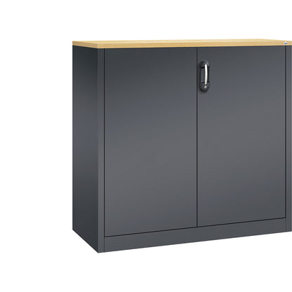 ACURADO filing sideboard, 3 file heights, HxWxD 1200 x 1200 x 500 mm, black grey / black grey.