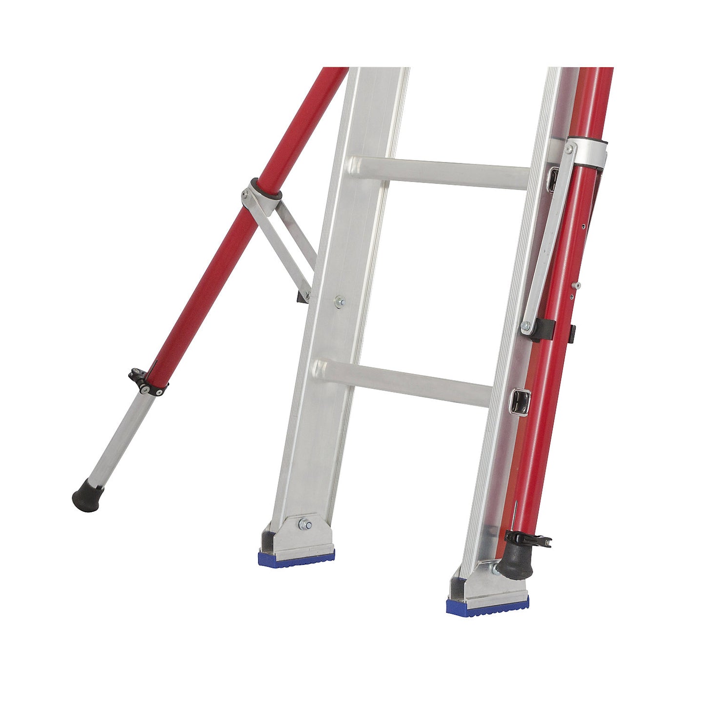 Outrigger retrofit set, pack of 2, telescopic, for lean to ladders, extension ladders and rope operated extension ladders.