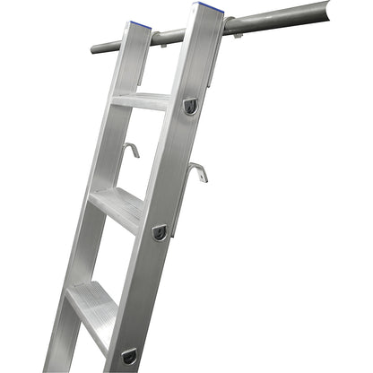 Step shelf ladder, suspendable, with 2 pairs of hooks, 6 steps.