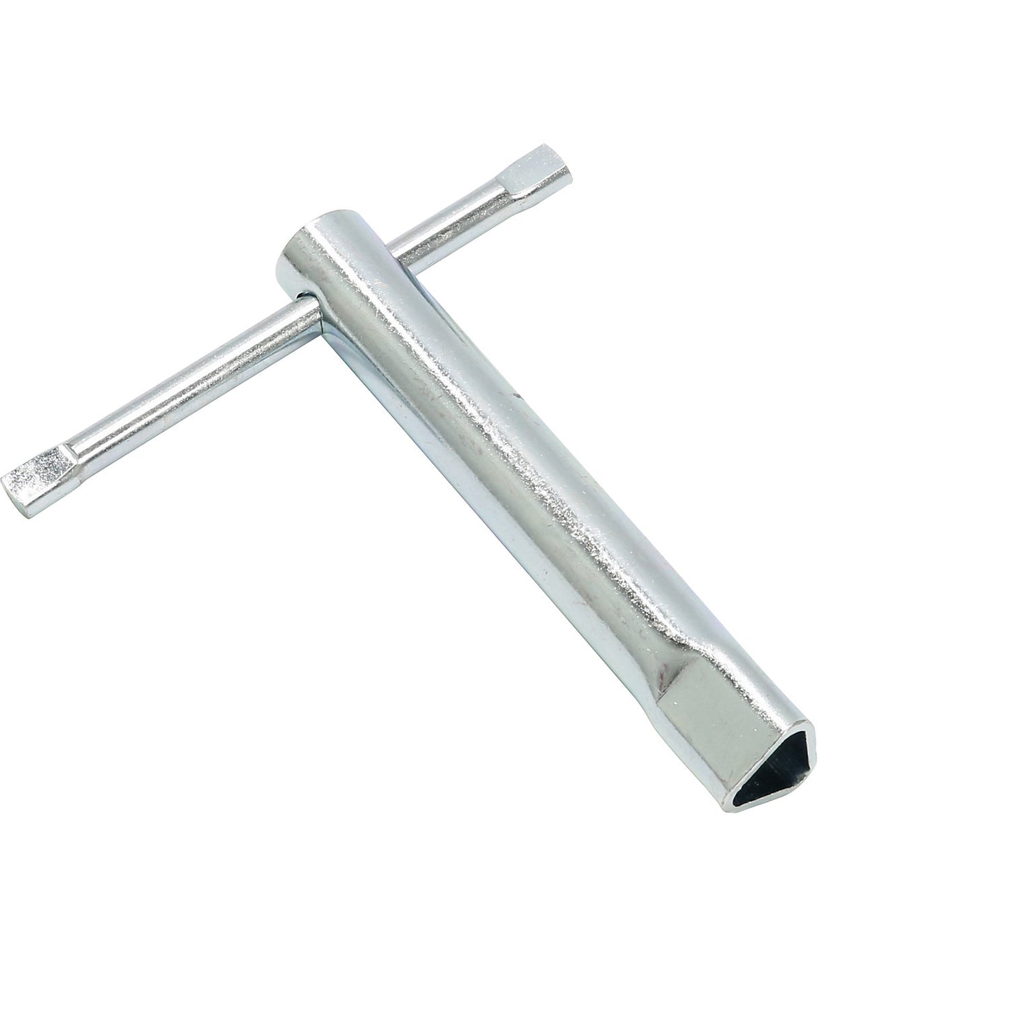 Key for triangle lock, model M10 in accordance with DIN 3223, made of steel.