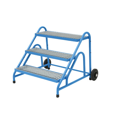 Machine step, steps with grate, 3 steps.