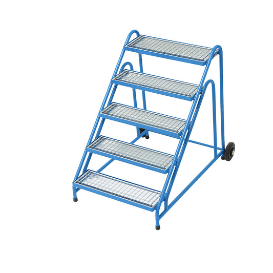 Machine step, steps with grate, 5 steps.