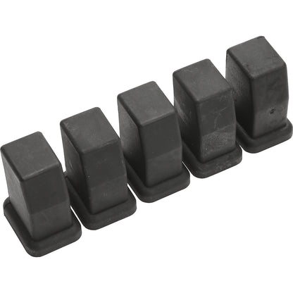 Floor glides, set of 5, 40 x 20 mm.