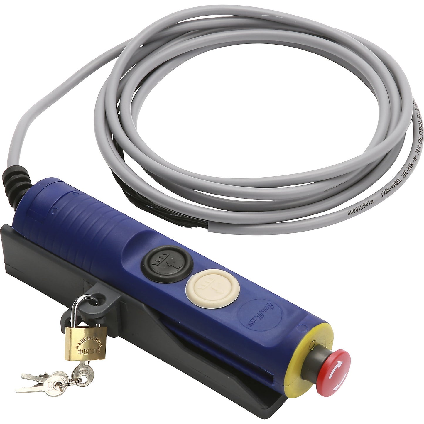 Manual control unit, for Edmolift lift table, plastic, blue.