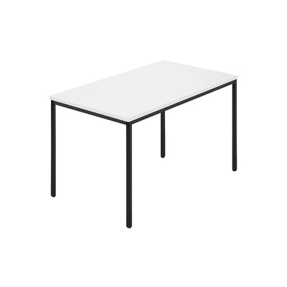 Rectangular table, coated rectangular tubing, WxD 1200 x 800 mm, white / anthracite.