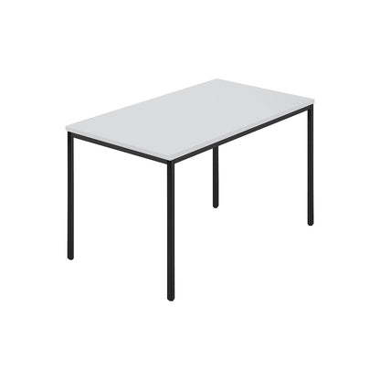 Rectangular table, coated rectangular tubing, WxD 1200 x 800 mm, grey / anthracite.
