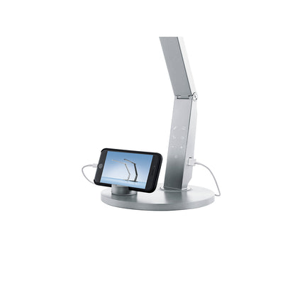 VARIO PLUS LED desk lamp, height 540 mm, silver.