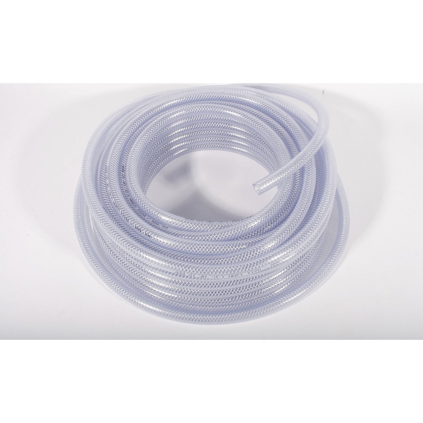 Reinforced PU hose, clear, length 25 m, Ø 13.5 mm.