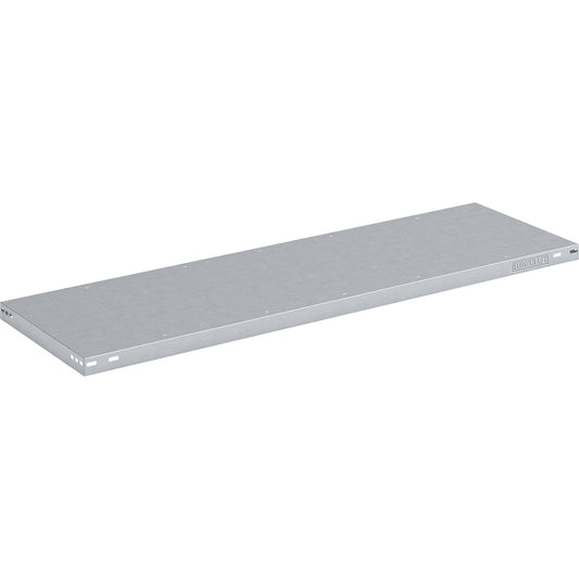 Zinc plated shelf, light duty, WxD 1300 x 500 mm.