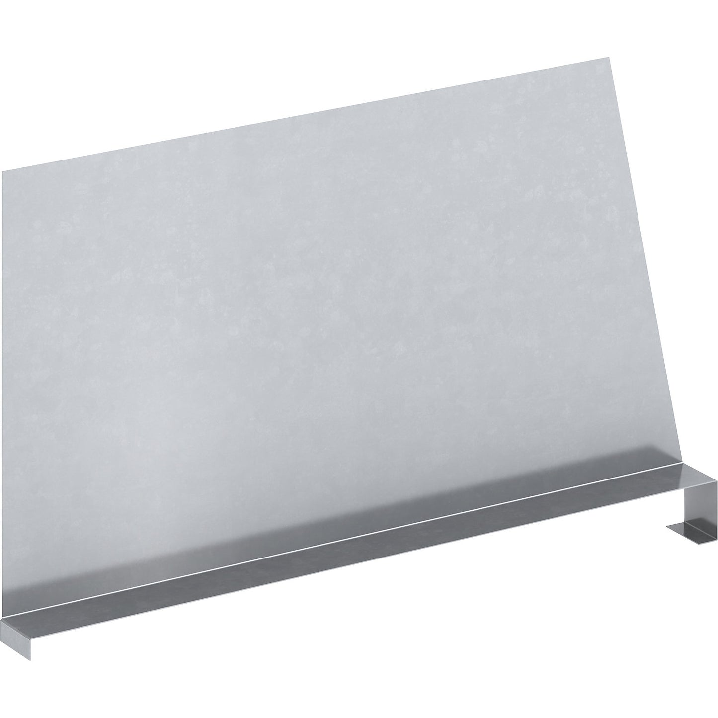Compartment divider for boltless shelving system, with clamp base, height 300 mm, for shelf depth 600 mm, zinc-plated.