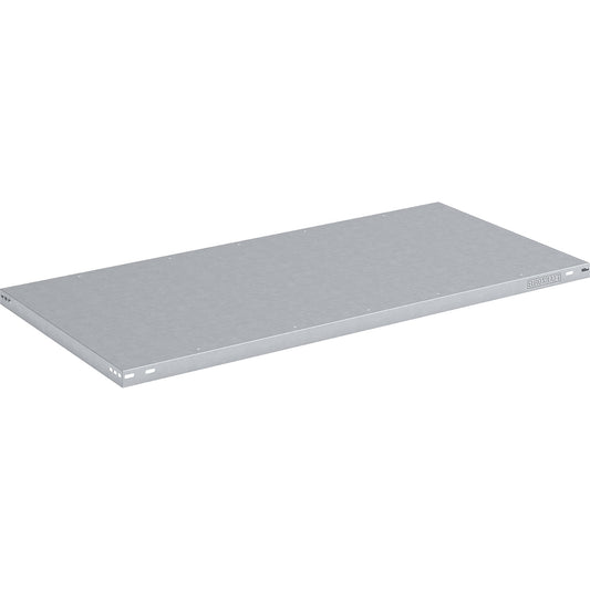 Zinc plated shelf, medium duty, WxD 1300 x 800 mm.