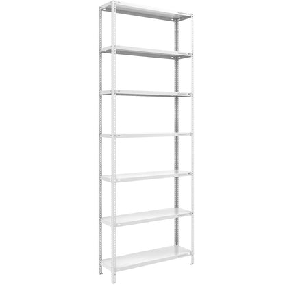 Bolt-together shelving, light duty, double-sided, HxWxD 3000 x 1000 x 400 mm, grey, standard shelf unit.