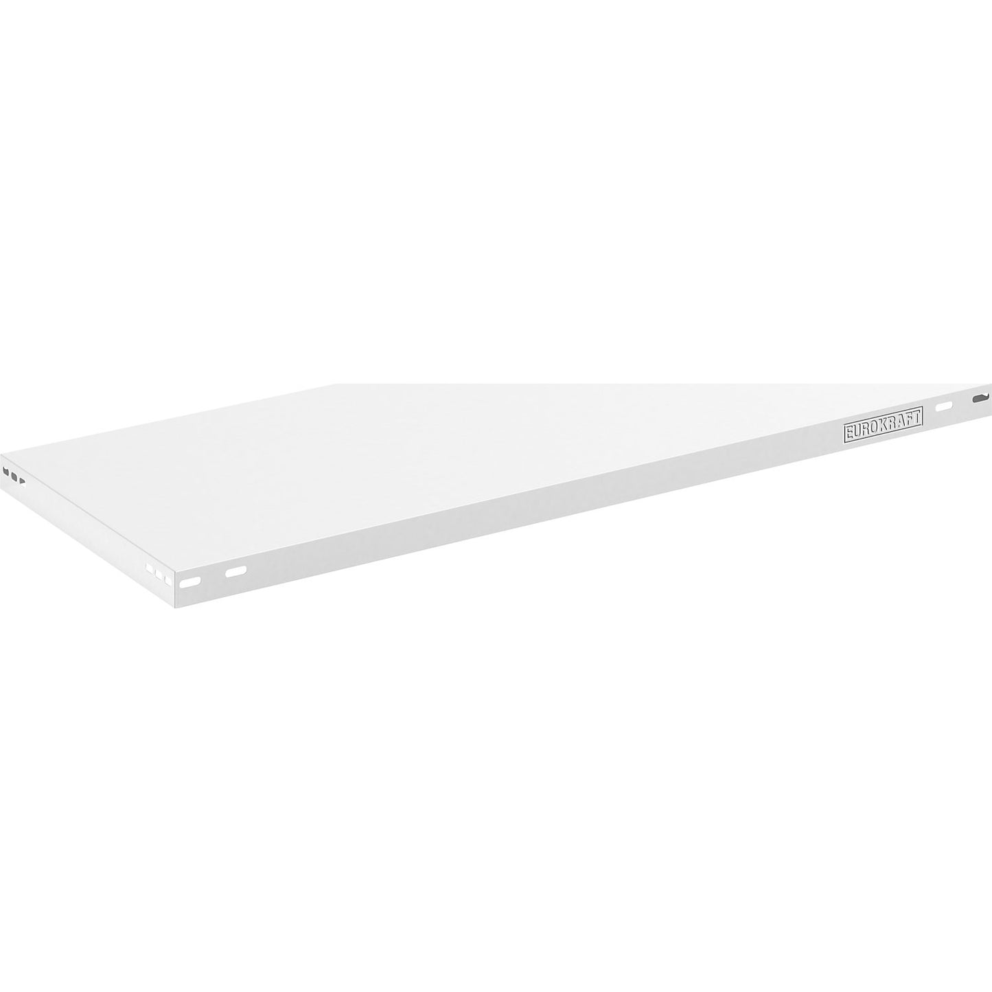 Steel shelf, max. load 125 kg, light grey, WxD 1000 x 500 mm.