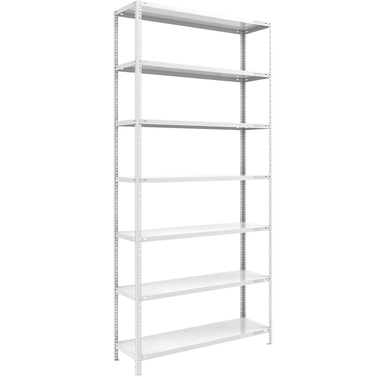 Bolt-together shelving, light duty, double-sided, HxWxD 3000 x 1300 x 500 mm, grey, standard shelf unit.