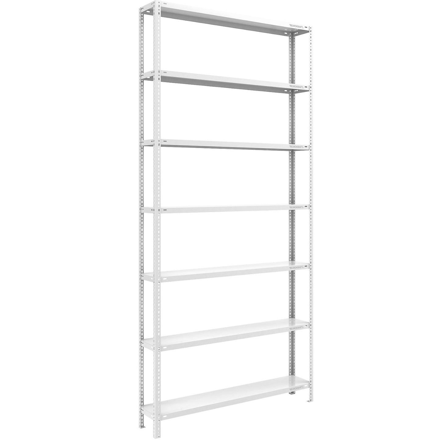 Heavy duty bolt-together shelving, light grey RAL 7035, shelf height 3000 mm, standard shelf, width x depth 1300 x 300 mm.