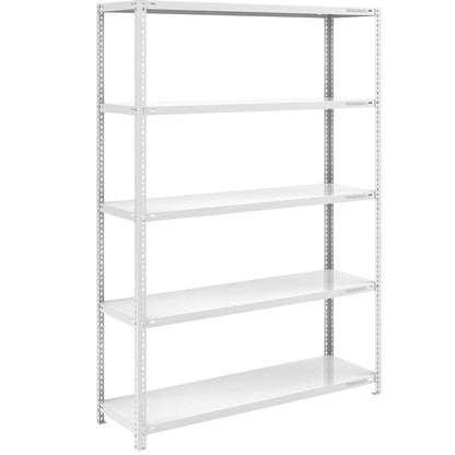 Heavy duty bolt-together shelving, light grey RAL 7035, shelf height 2000 mm, standard shelf, width x depth 1300 x 500 mm.