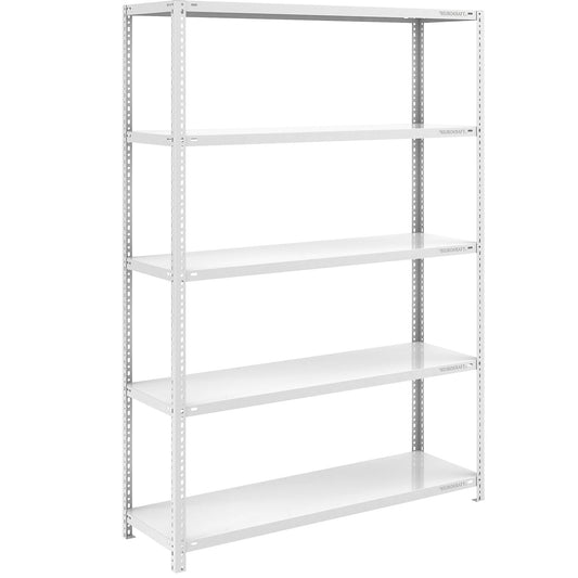 Heavy duty bolt-together shelving, light grey RAL 7035, shelf height 2000 mm, standard shelf, width x depth 1300 x 500 mm.