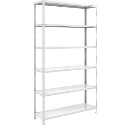 Heavy duty bolt-together shelving, light grey RAL 7035, shelf height 2500 mm, standard shelf, width x depth 1300 x 500 mm.