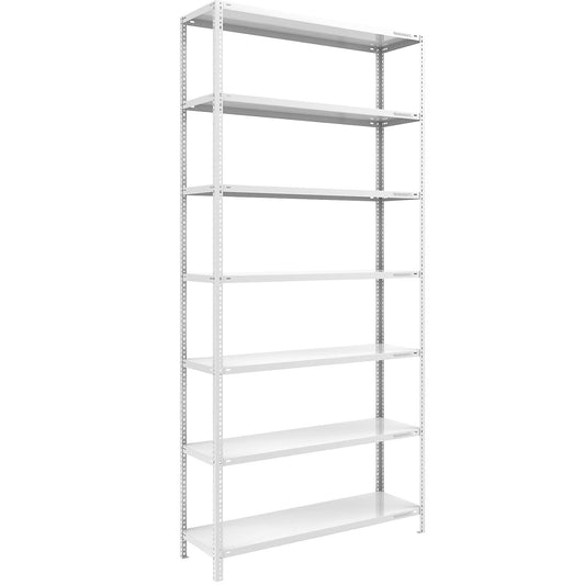 Heavy duty bolt-together shelving, light grey RAL 7035, shelf height 3000 mm, standard shelf, width x depth 1300 x 500 mm.