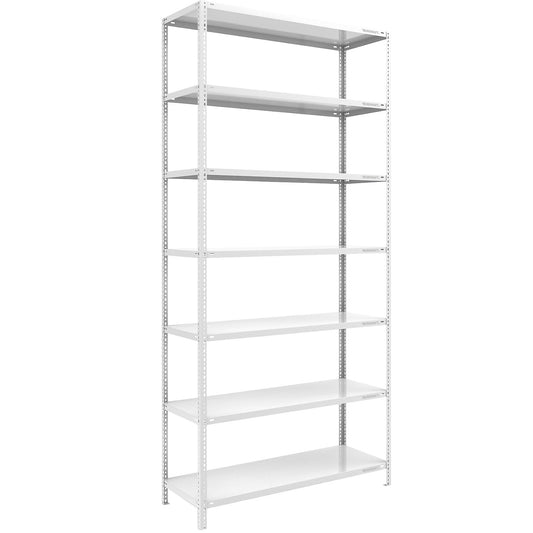 Heavy duty bolt-together shelving, light grey RAL 7035, shelf height 3000 mm, standard shelf, width x depth 1300 x 600 mm.