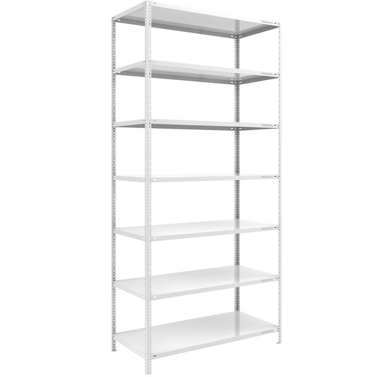 Heavy duty bolt-together shelving, light grey RAL 7035, shelf height 3000 mm, standard shelf, width x depth 1300 x 800 mm.