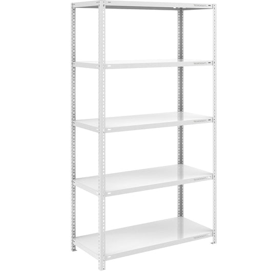 Heavy duty bolt-together shelving, light grey RAL 7035, shelf height 2000 mm, standard shelf, width x depth 1000 x 600 mm.