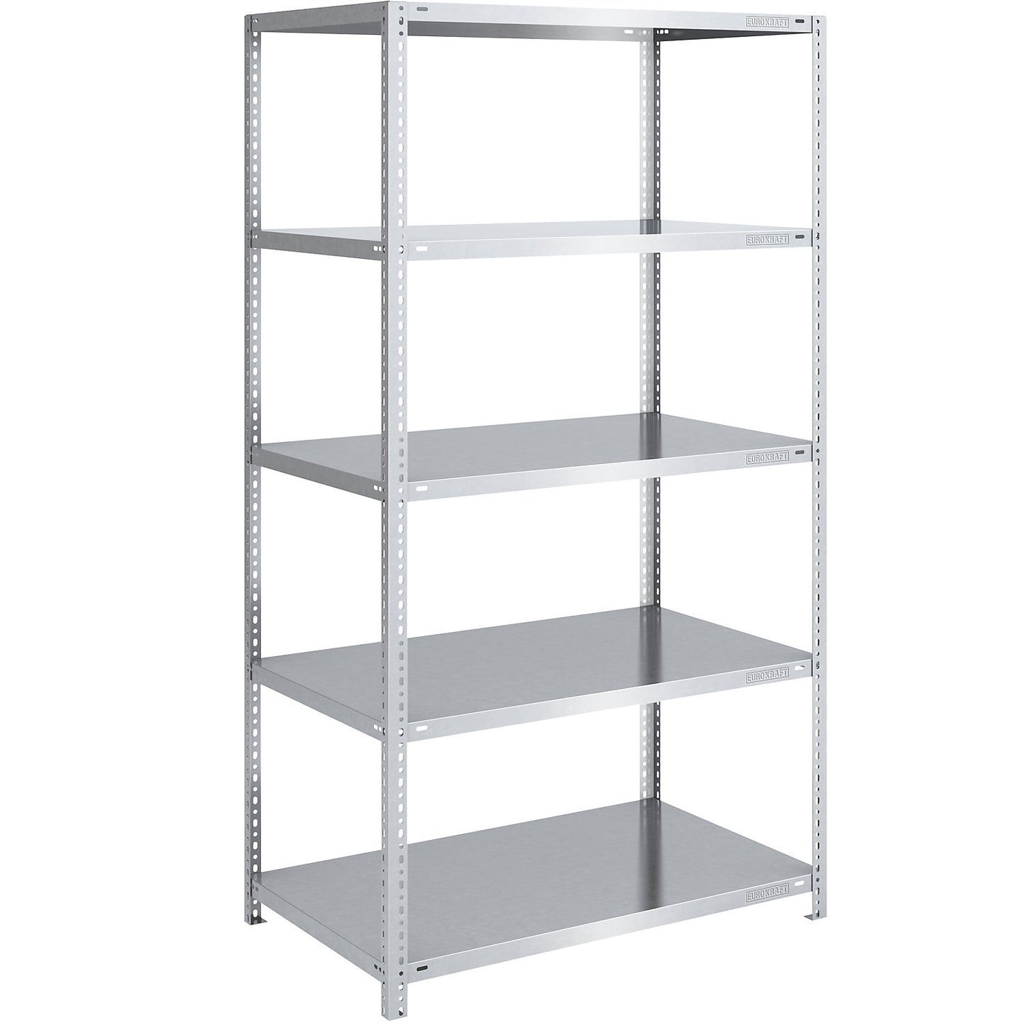 Heavy duty bolt-together shelving, zinc plated, shelf height 2000 mm, standard shelf, width x depth 1000 x 800 mm.
