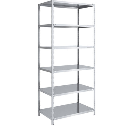 Heavy duty bolt-together shelving, zinc plated, shelf height 2500 mm, standard shelf, width x depth 1000 x 800 mm.