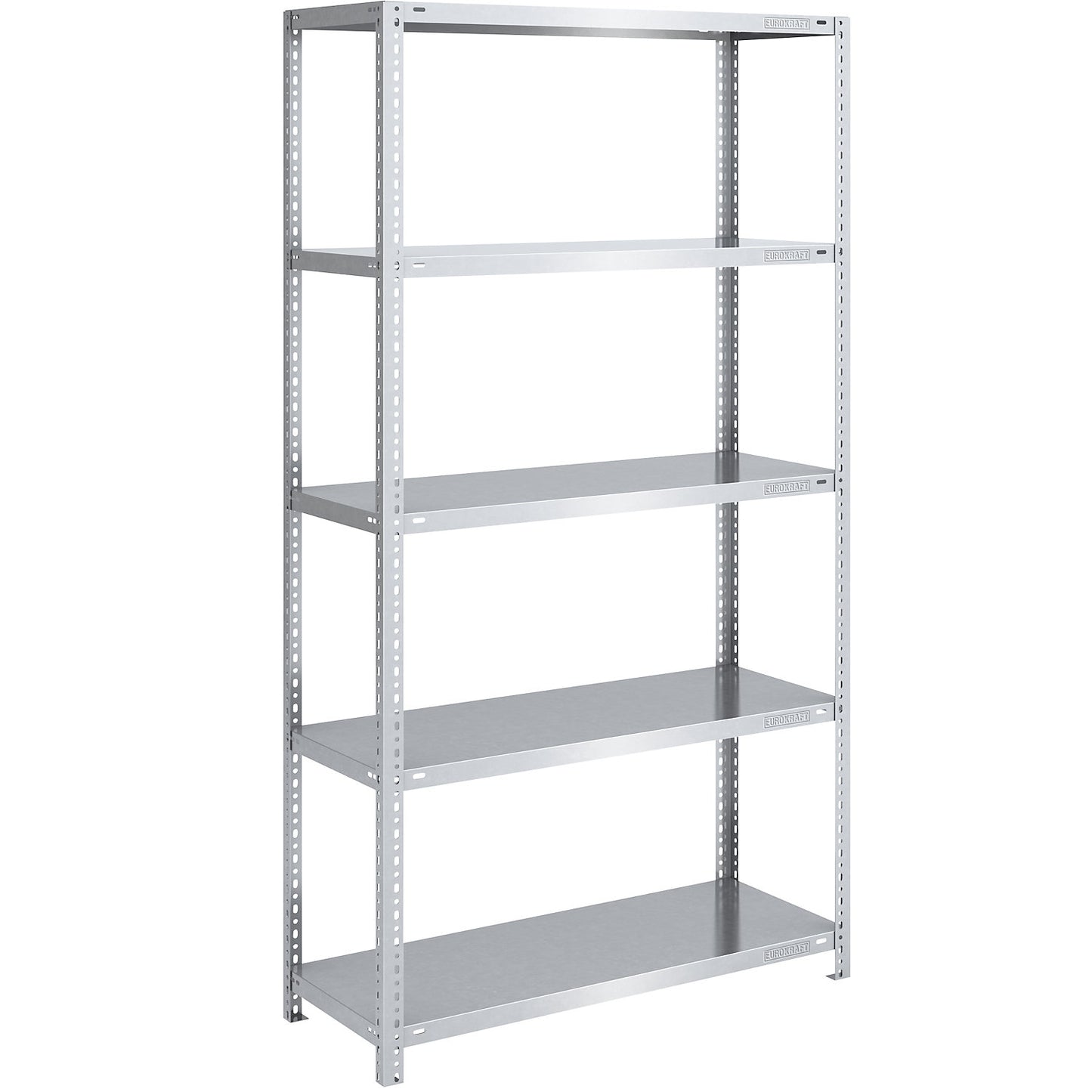 Heavy duty bolt-together shelving, zinc plated, shelf height 2000 mm, standard shelf, width x depth 1000 x 500 mm.