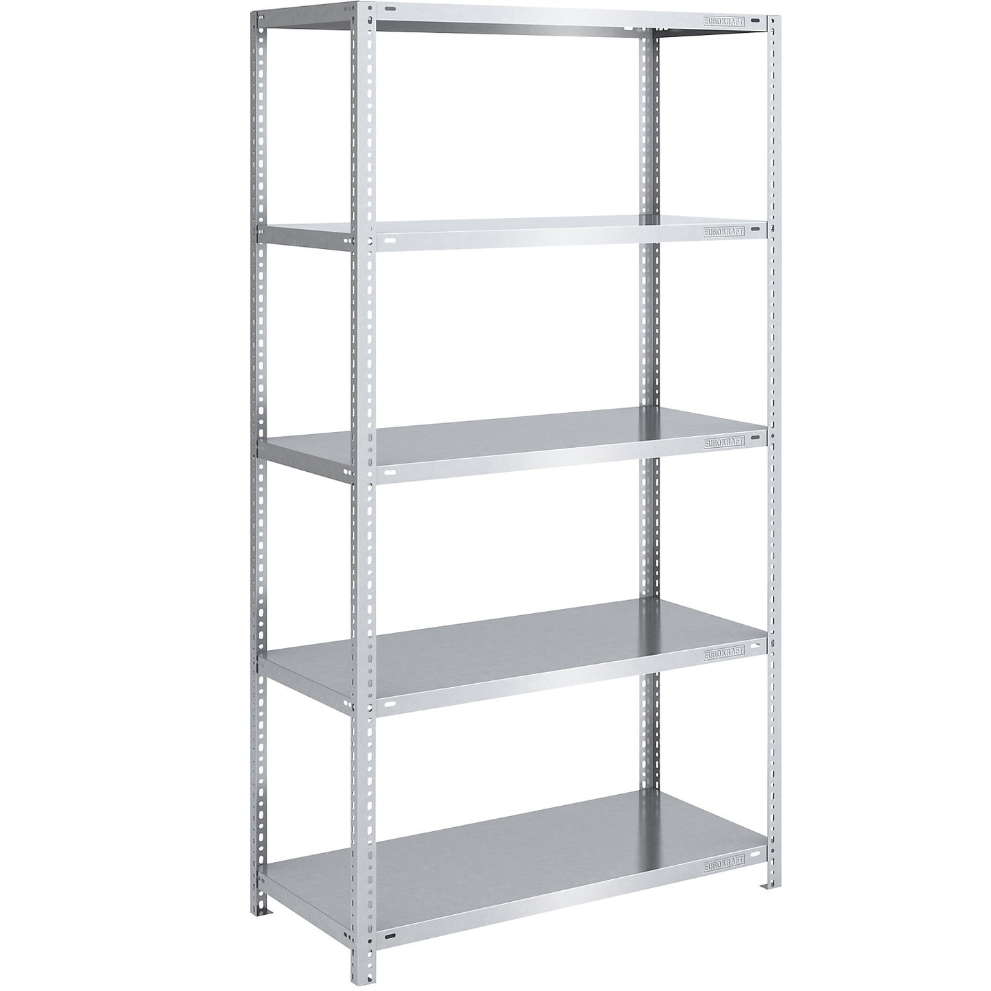 Heavy duty bolt-together shelving, zinc plated, shelf height 2000 mm, standard shelf, width x depth 1000 x 600 mm.