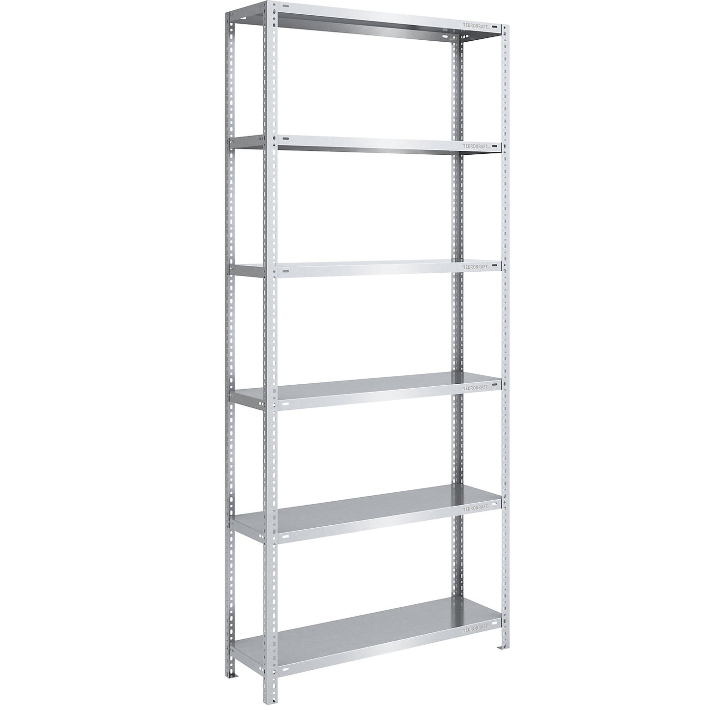 Heavy duty bolt-together shelving, zinc plated, shelf height 2500 mm, standard shelf, width x depth 1000 x 400 mm.