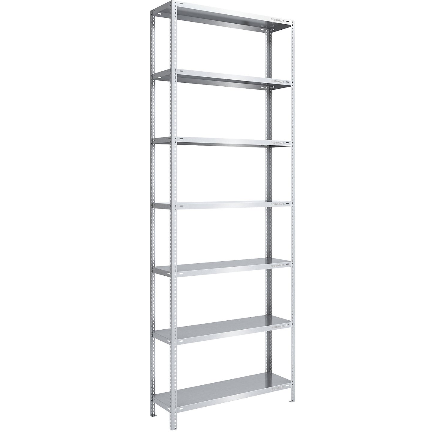 Heavy duty bolt-together shelving, zinc plated, shelf height 3000 mm, standard shelf, width x depth 1000 x 400 mm.