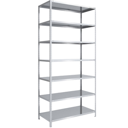 Heavy duty bolt-together shelving, zinc plated, shelf height 3000 mm, standard shelf, width x depth 1300 x 800 mm.
