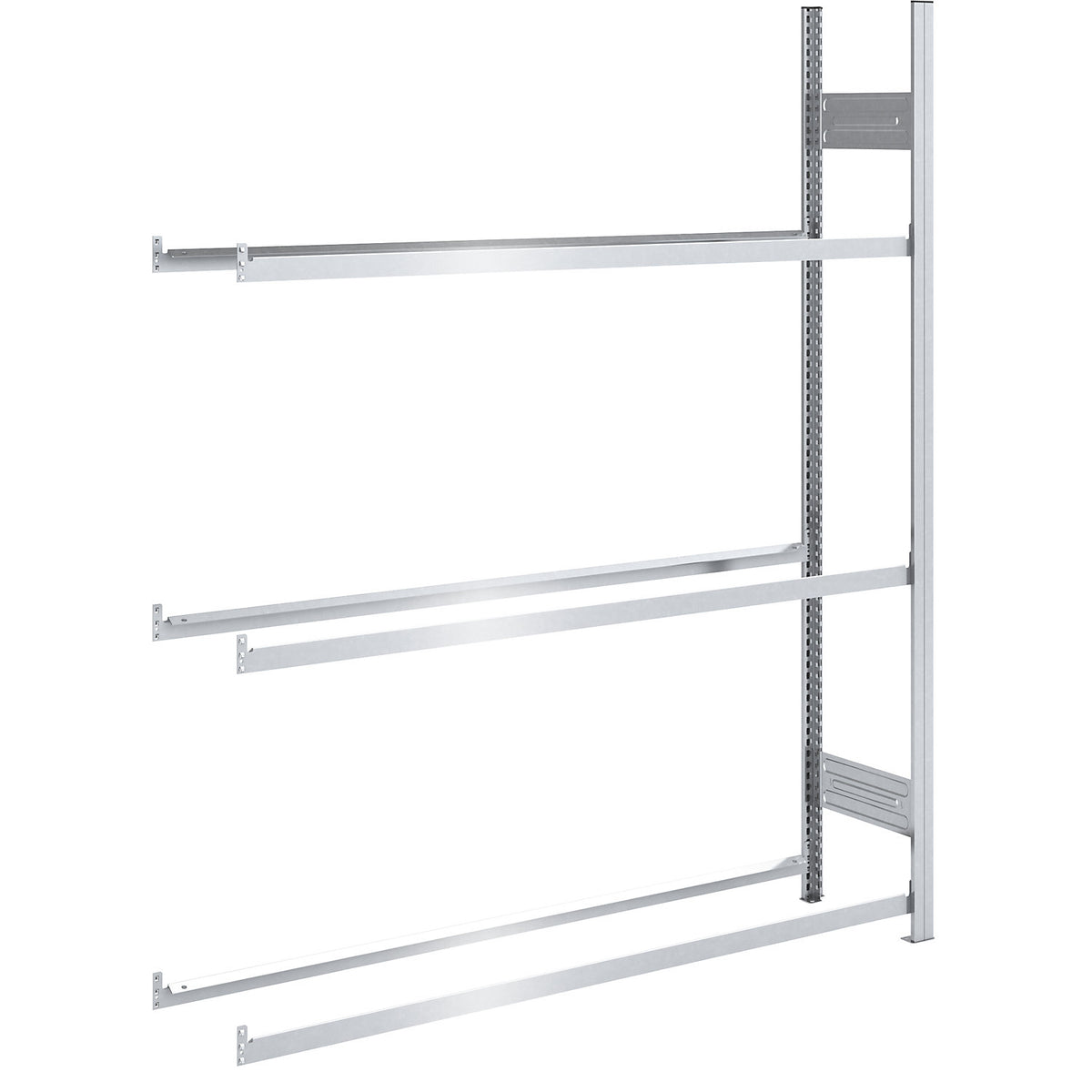 Tyre shelf unit, shelf height 2000 mm, extension shelf unit, WxD 1510 x 435 mm.