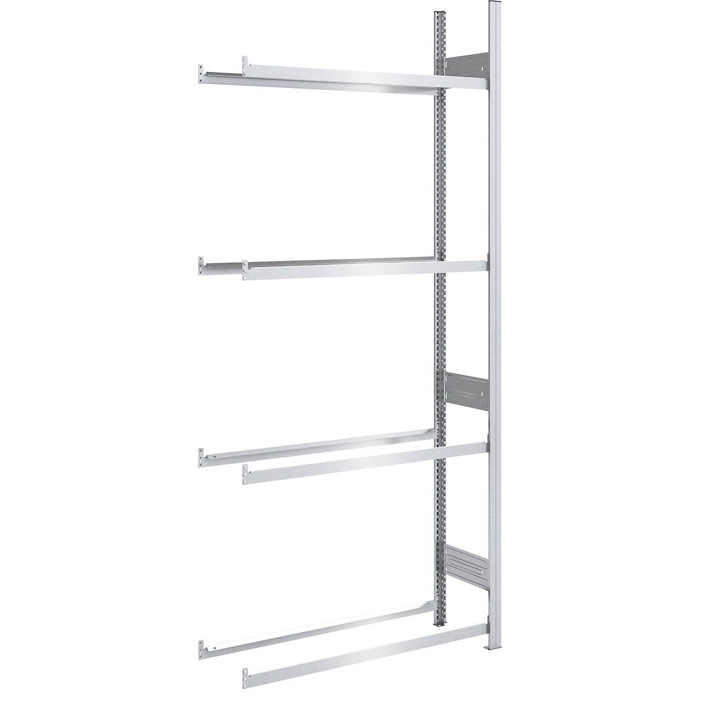 Tyre shelf unit, shelf height 2500 mm, extension shelf unit, WxD 1010 x 435 mm.