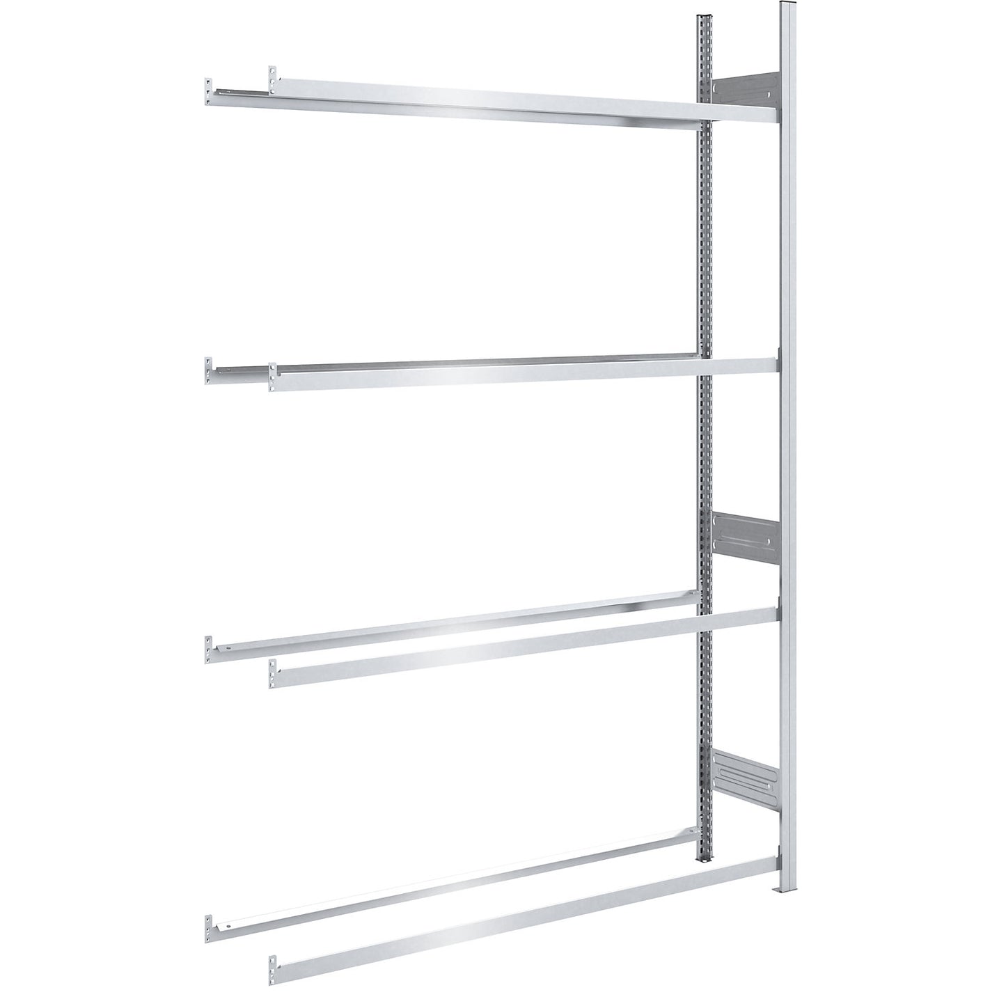 Tyre shelf unit, shelf height 2500 mm, extension shelf unit, WxD 1510 x 435 mm.
