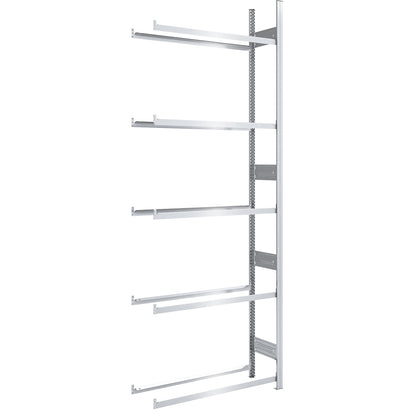 Tyre shelf unit, shelf height 3000 mm, extension shelf unit, WxD 1010 x 435 mm.
