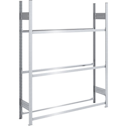 Tyre shelf unit, shelf height 2000 mm, standard shelf unit, WxD 1560 x 435 mm.