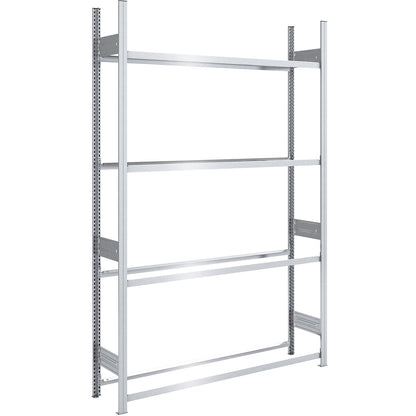 Tyre shelf unit, shelf height 2500 mm, standard shelf unit, WxD 1560 x 435 mm.