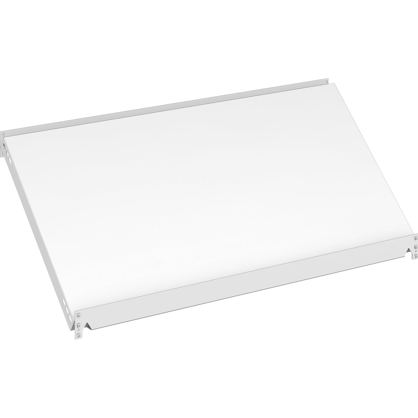 Slanted shelf, WxD 1000 x 600 mm, light grey RAL 7035.