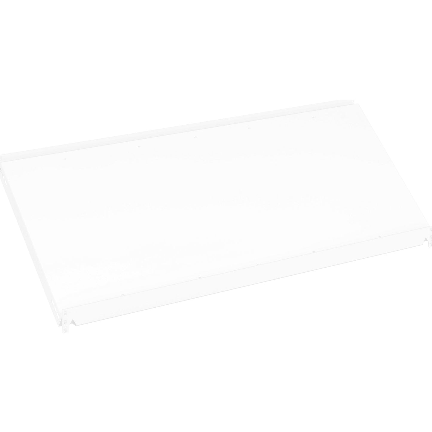 Slanted shelf, WxD 1300 x 600 mm, light grey RAL 7035.
