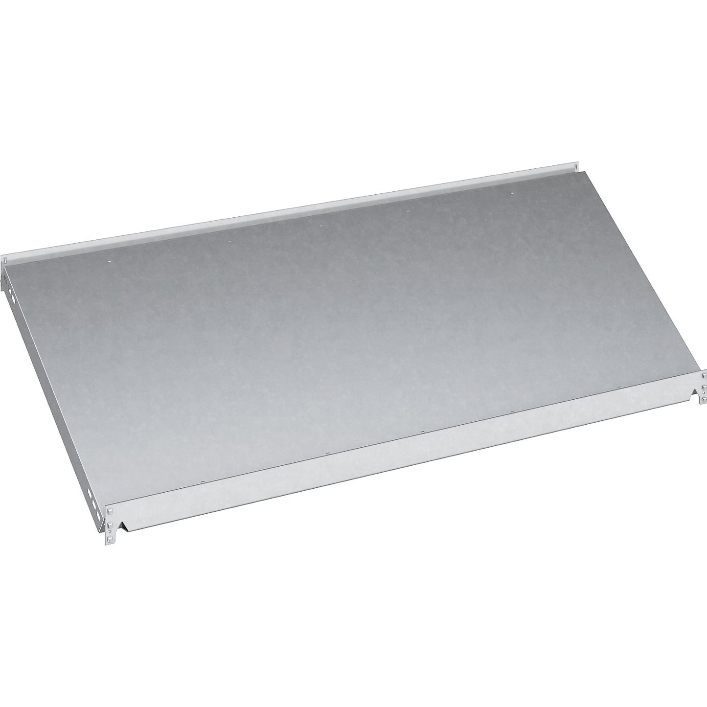 Slanted shelf, WxD 1300 x 600 mm, zinc plated.