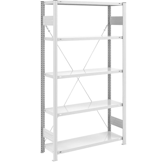 ESD boltless shelving unit, shelf unit height 2000 mm, standard shelf unit, shelf WxD 1000 x 400 mm.