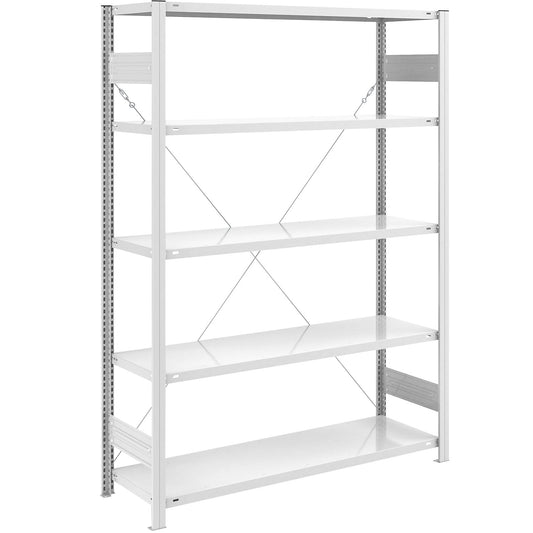 ESD boltless shelving unit, shelf unit height 2000 mm, standard shelf unit, shelf WxD 1300 x 500 mm.