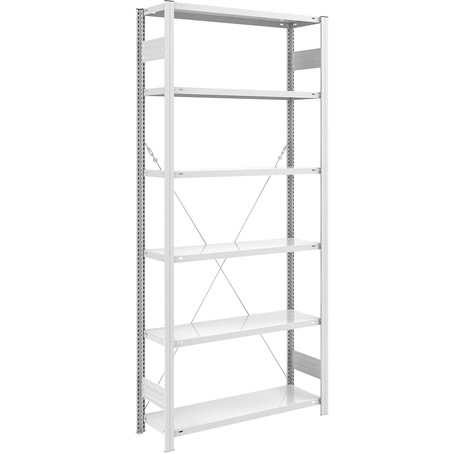 ESD boltless shelving unit, shelf unit height 2500 mm, standard shelf unit, shelf WxD 1000 x 400 mm.