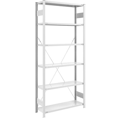 ESD boltless shelving unit, shelf unit height 2500 mm, standard shelf unit, shelf WxD 1000 x 400 mm.